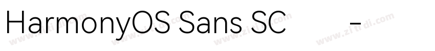 HarmonyOS Sans SC汇文字体转换